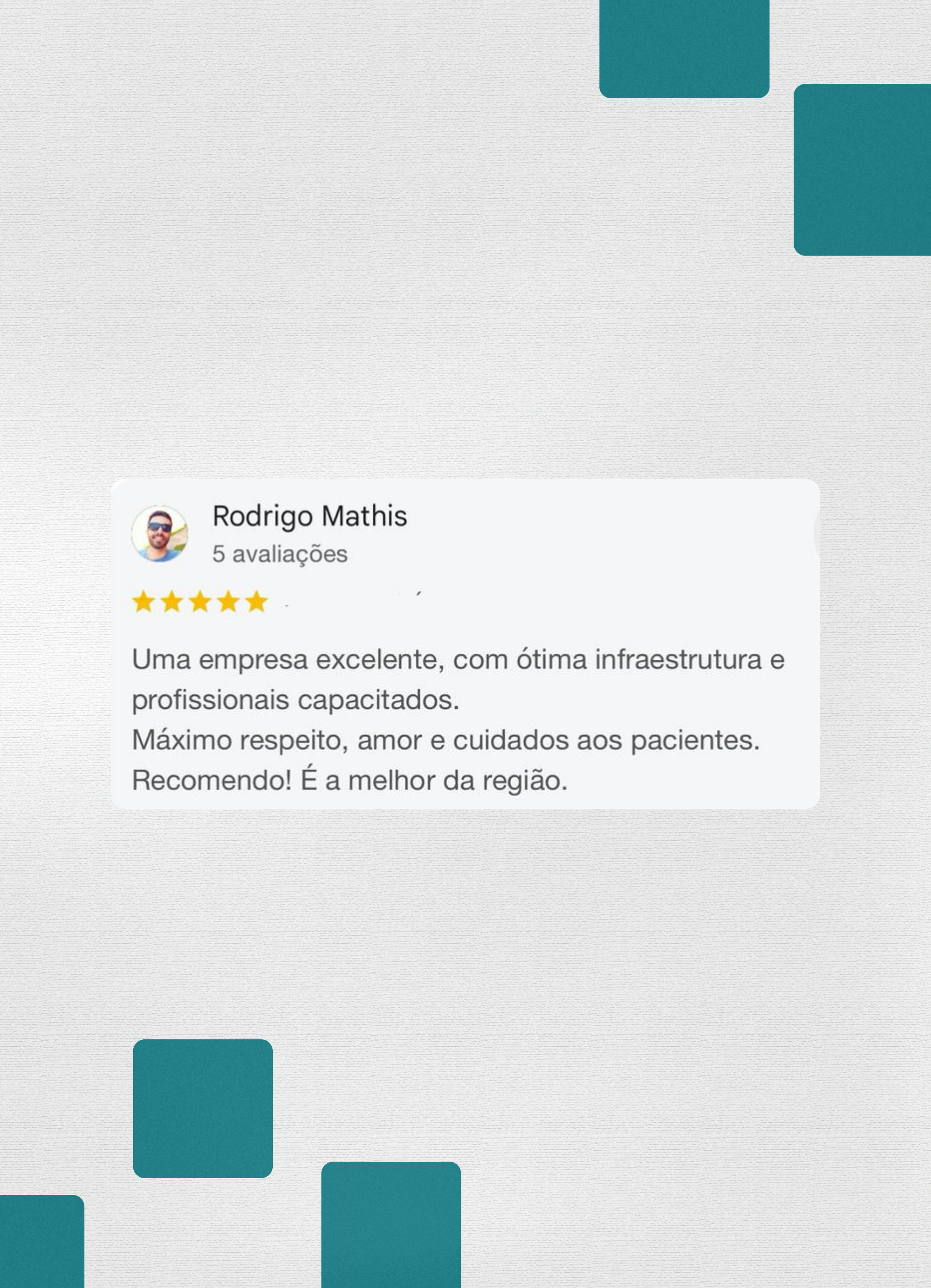 Relato positivo sobre confiança e segurança no cuidado prestado